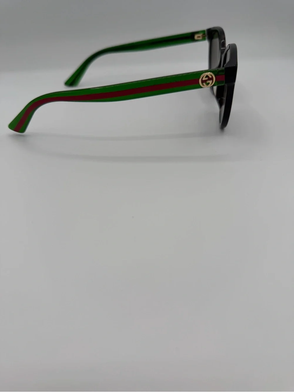 Gucci Round Sunglasses Tortoiseshell Web Stripe Brown Gradient